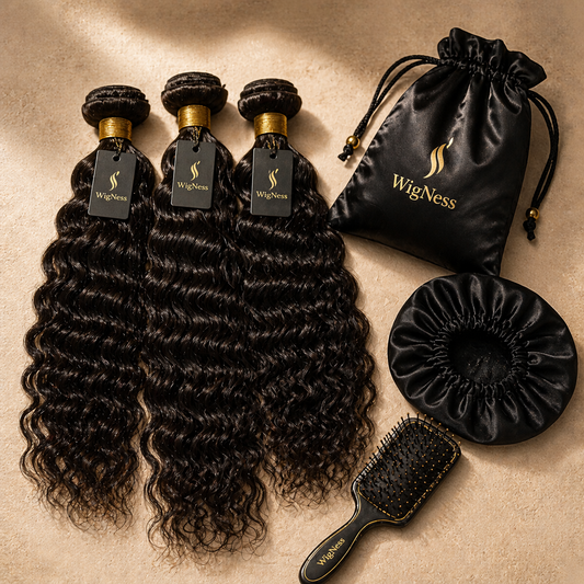 Pack Vagues Deep Wave — 3 mèches + accessoires | WigNess