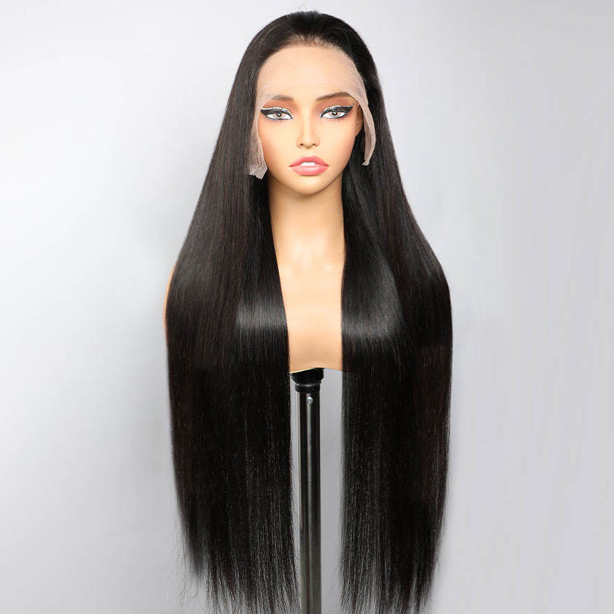 Lace Wig Straight modèle vue de profil | WigNess